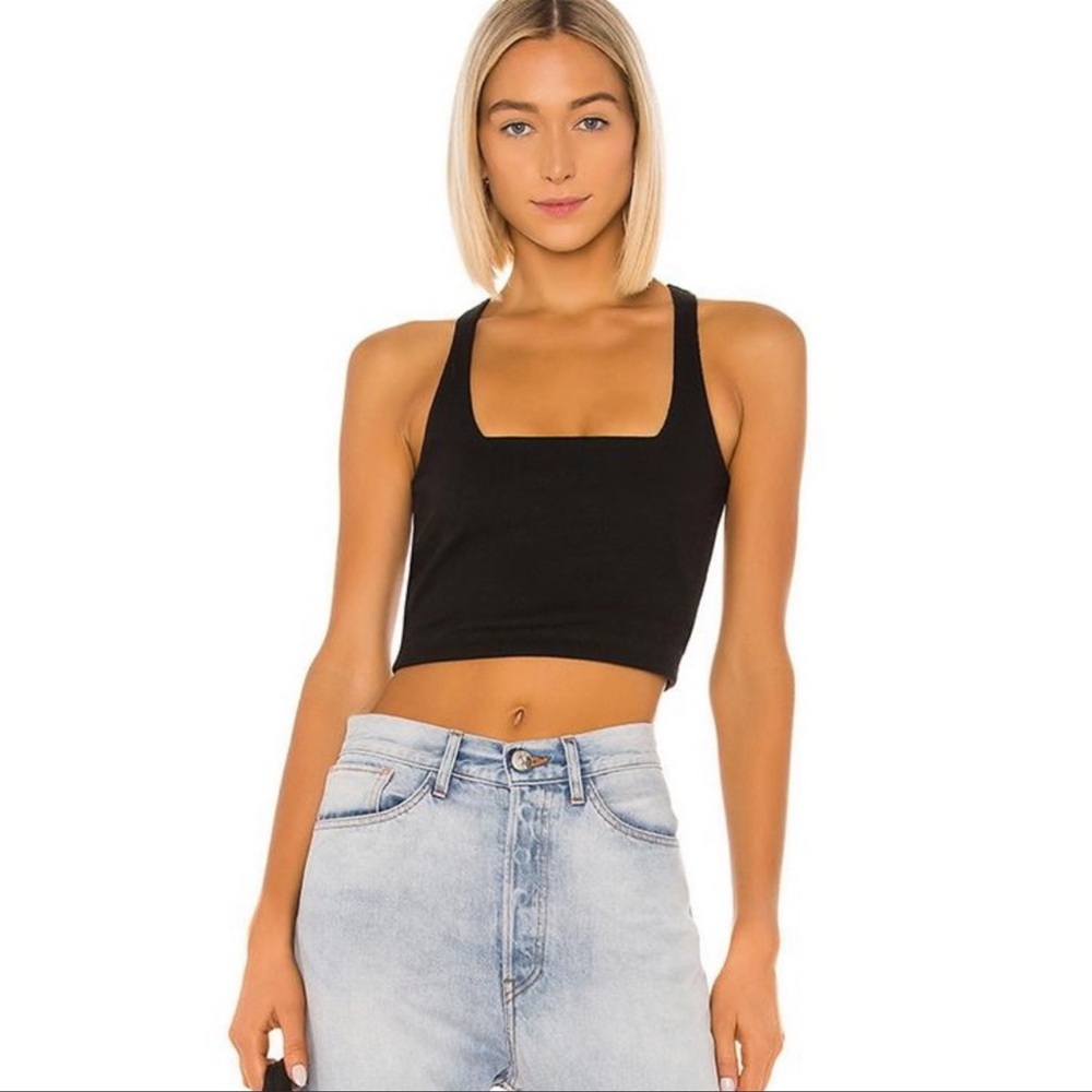 3x1 MIMI CUTTRELL x Revolve black cropped tank
